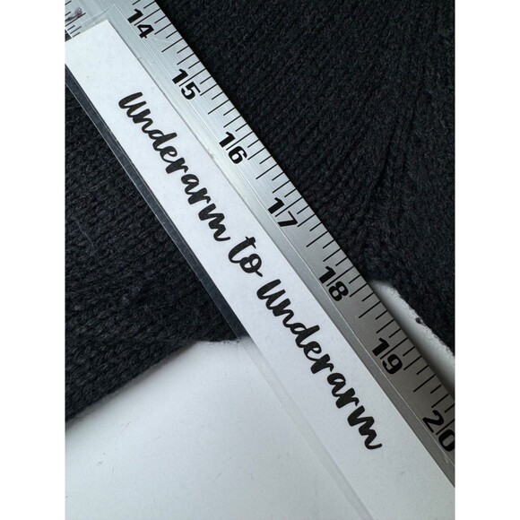 Like Love Cardigan Sweater Womens Large Black Rabbit Hair Lamb Wool Blend Cozy - Picture 9 of 12